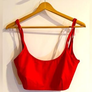 Red Flabetics Low Impact Cross-Back Bra
